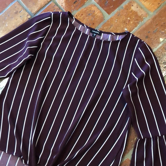 Mittoshop bell sleeve tie waist top szS - Picture 3 of 12